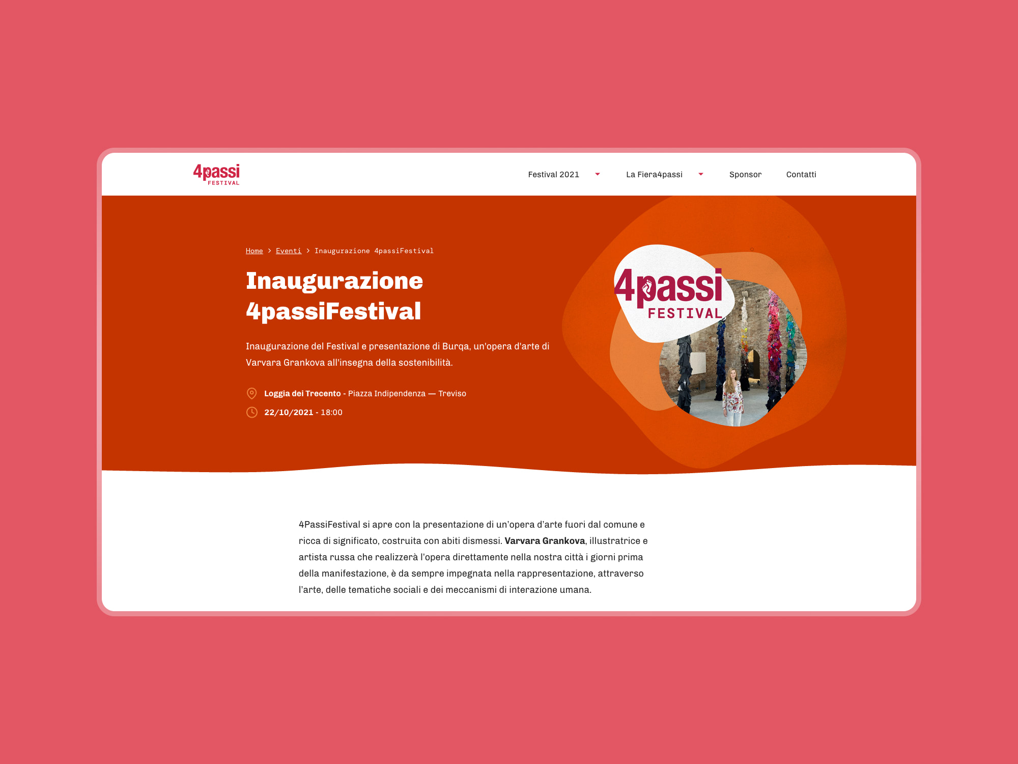 4passi Festival 2021 – Event Page