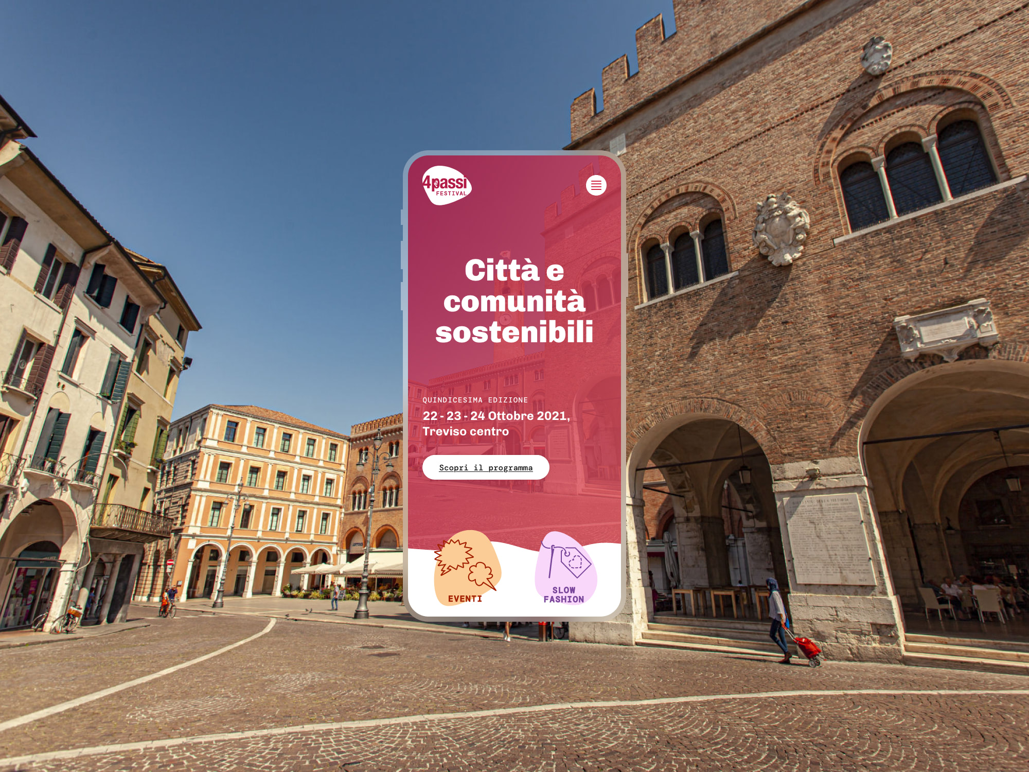 4passi Festival 2021 – Mobile Homepage