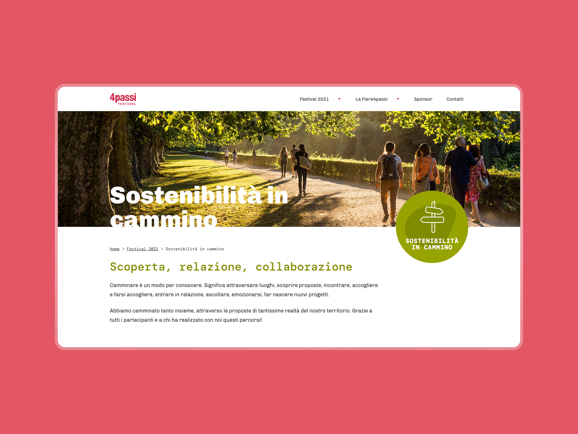 4passi Festival 2021 &ndash; Itinerary Page