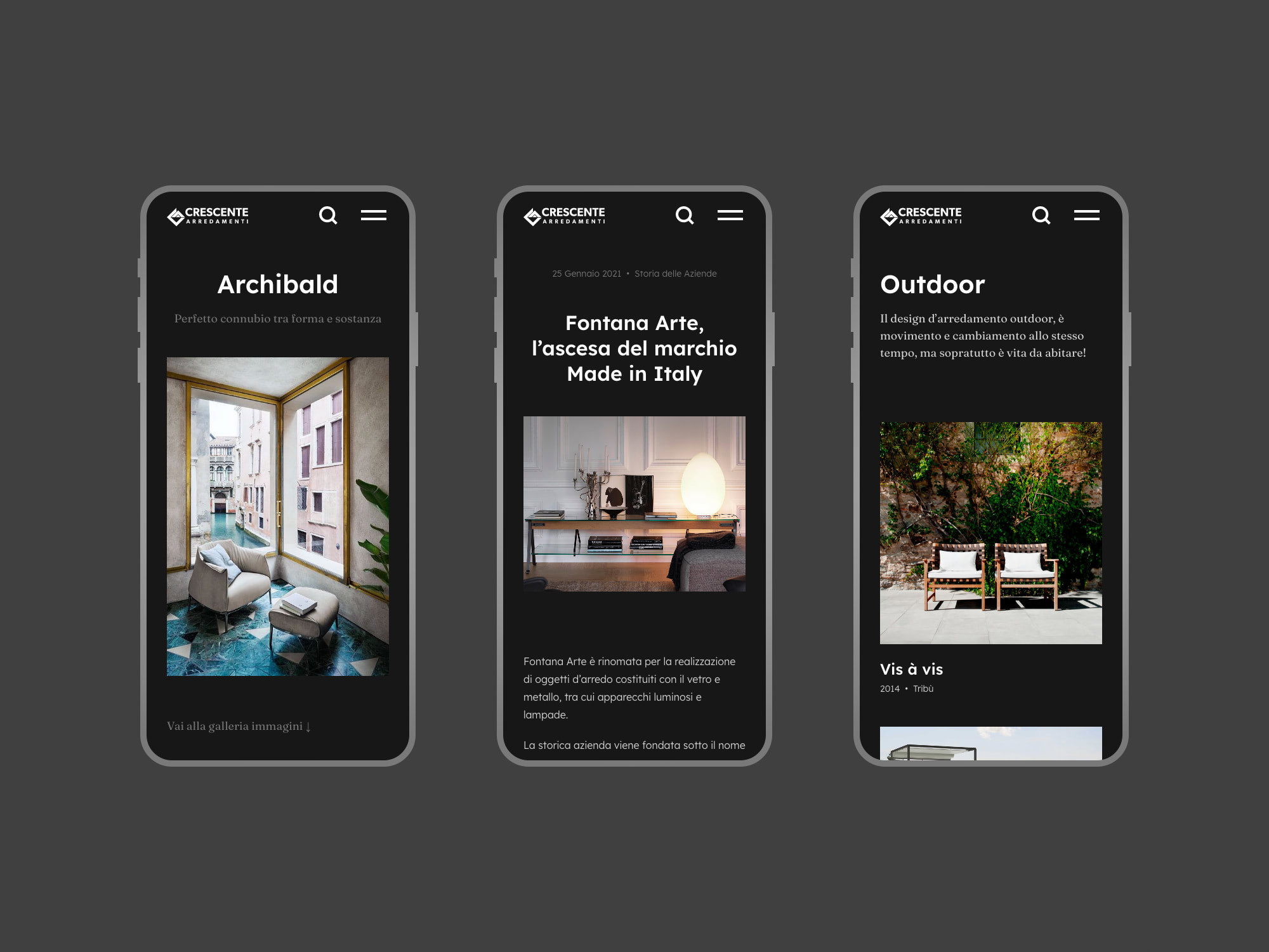 Crescente Arredamenti – Mobile Pages