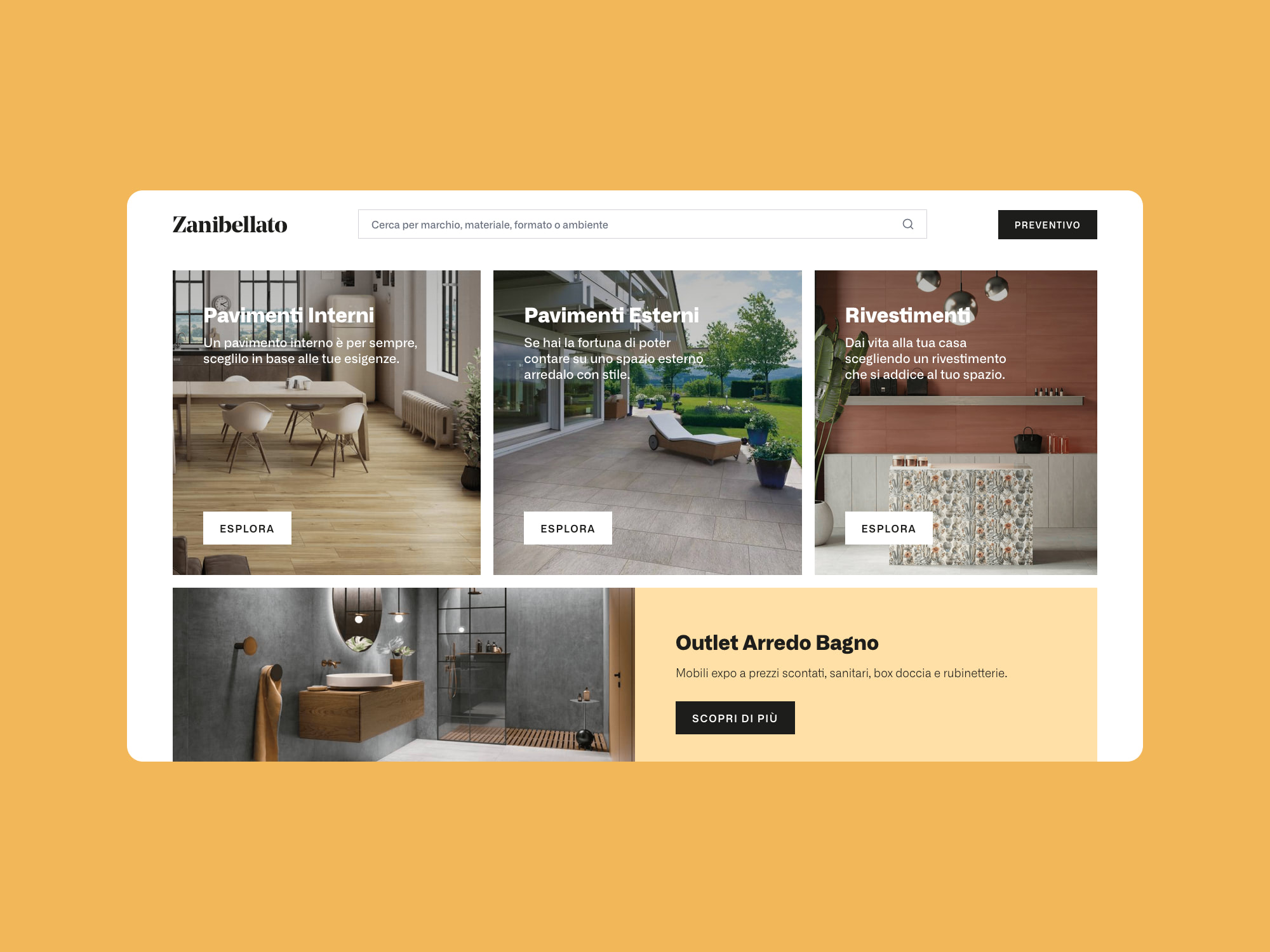 Outlet Zanibellato – Cover