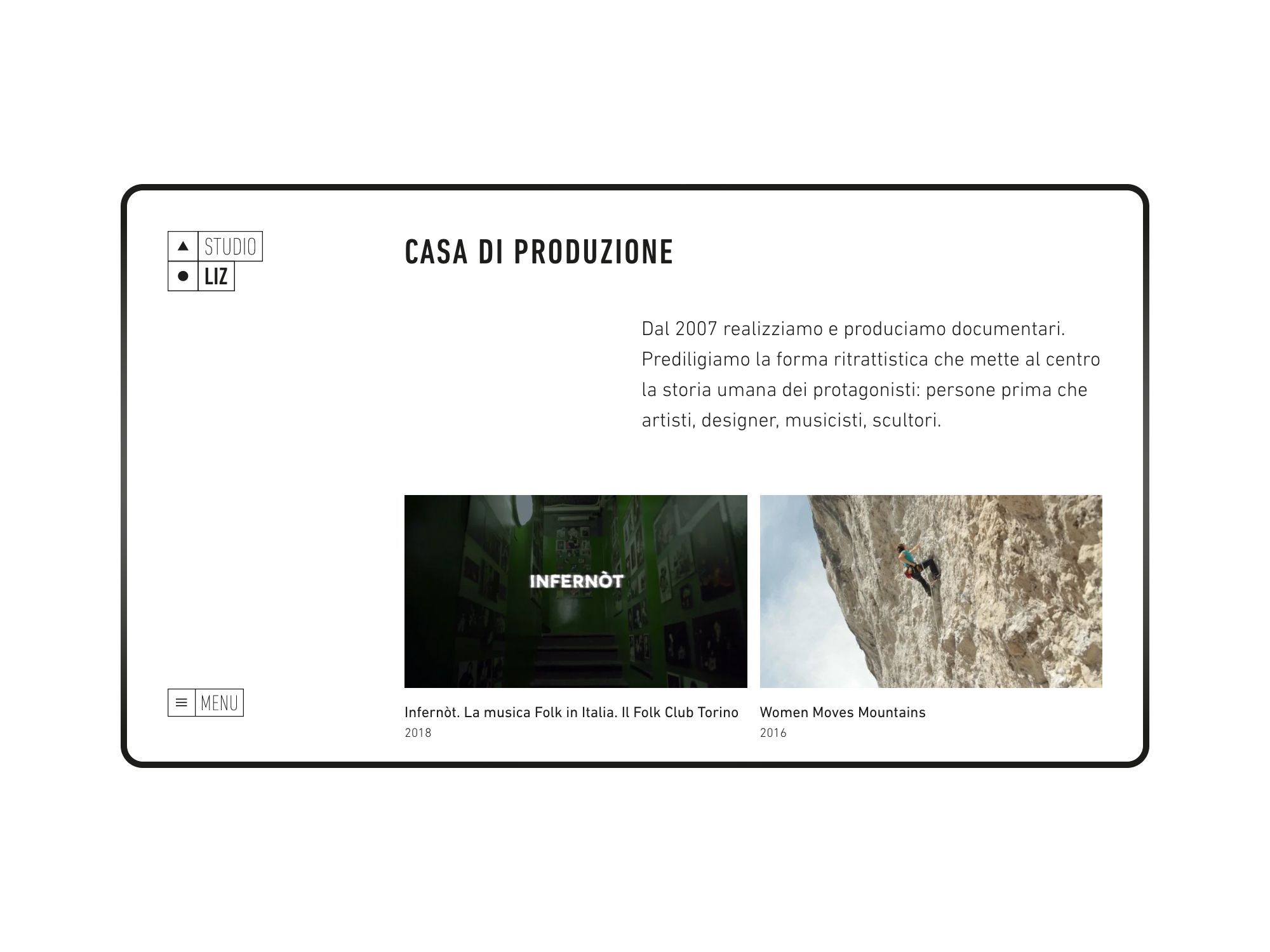 Studio Liz &ndash; Casa di Produzione Page