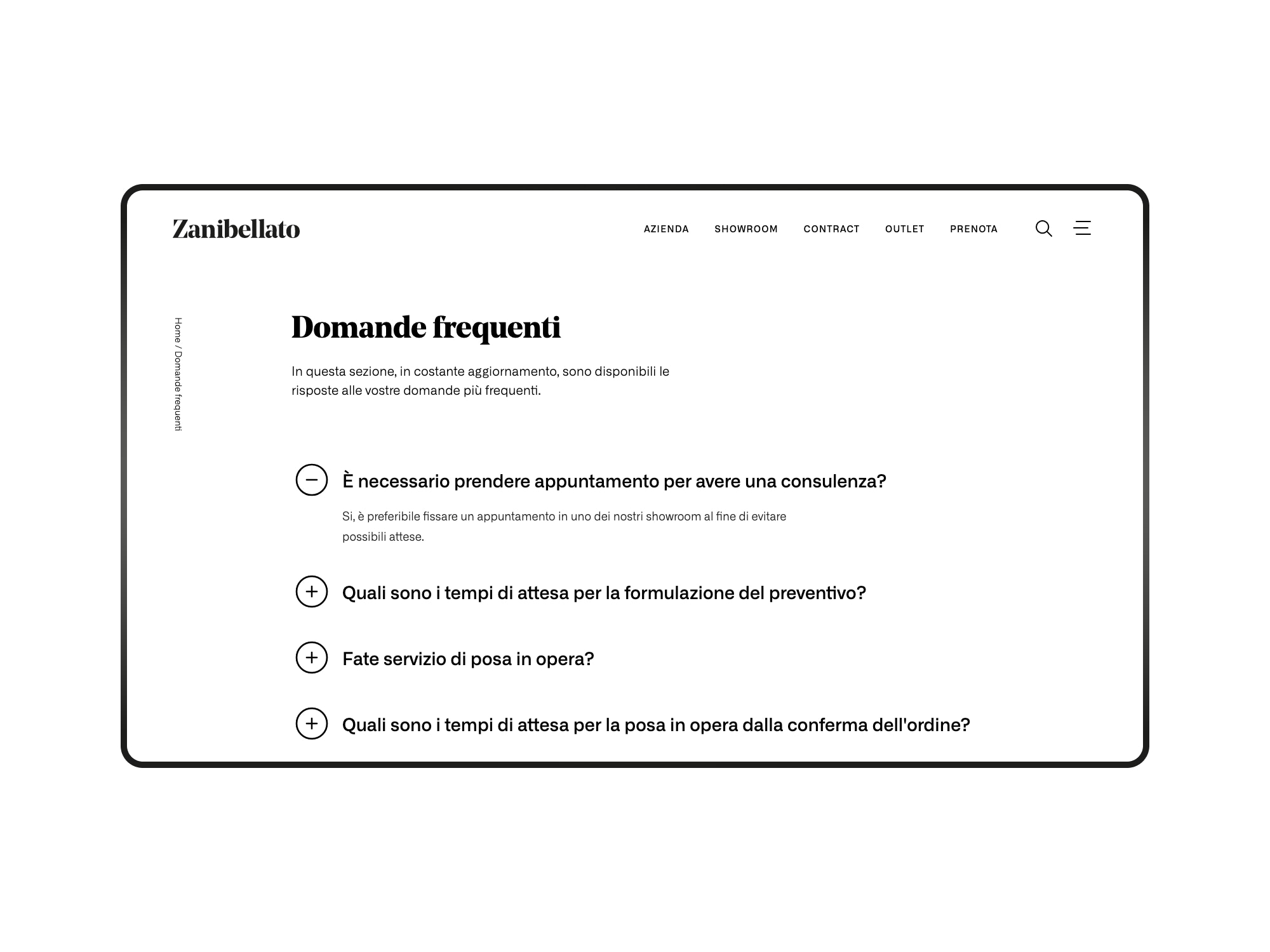 Zanibellato &ndash; FAQ